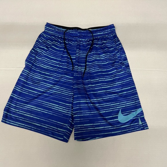 Nike - Pro Training Shorts - Blue - Dri-Fit - Stretch Pullover Elastic Waist - Picture 2 of 11